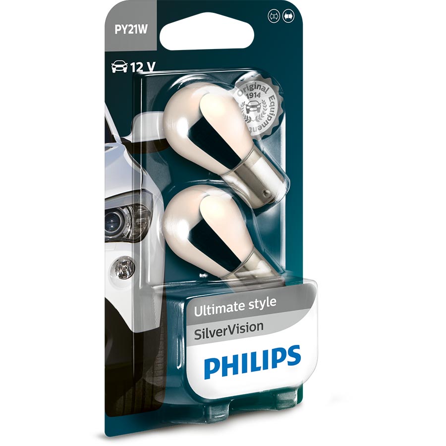 Philips PY21W Silver Vision Glühlampen, 2 Stück - ATU