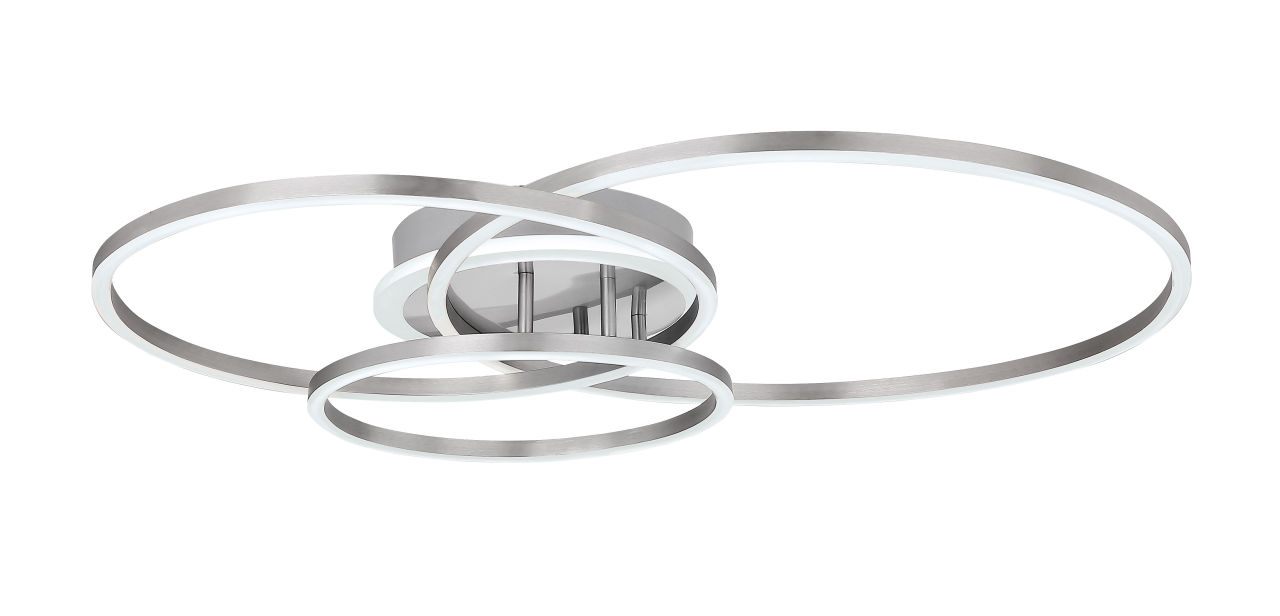 Globo Lighting - MUNNI - Deckenleuchte Metall Nickel matt, LED