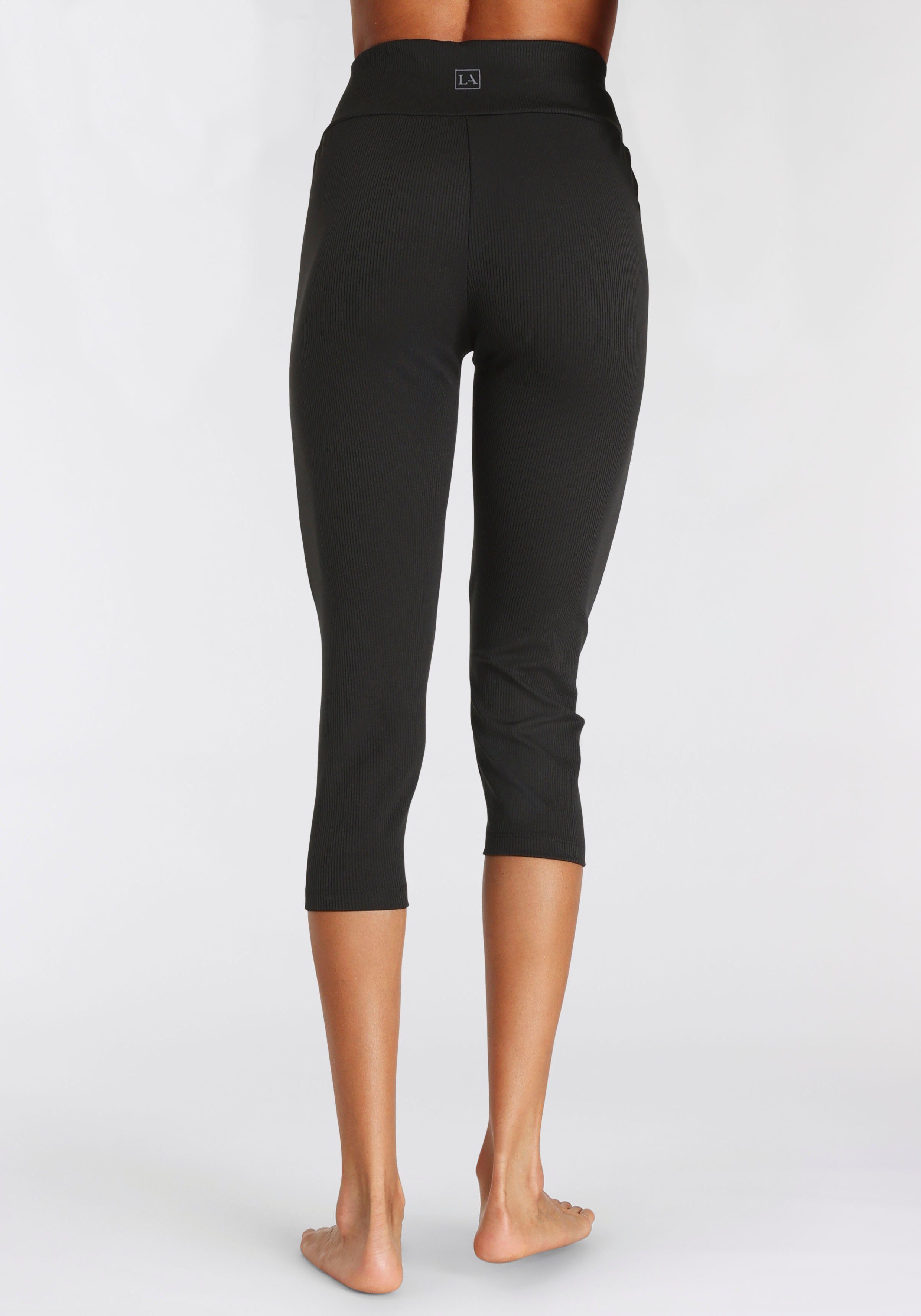 LASCANA ACTIVE Caprileggings mit Rippstruktur