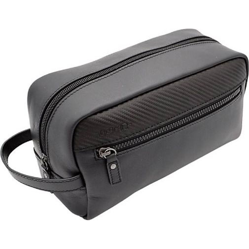 JUMP Boston Kulturbeutel Leder 26 cm