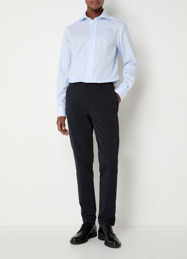 Cămașă Boggi Milano slim fit cu dungi imprimate.