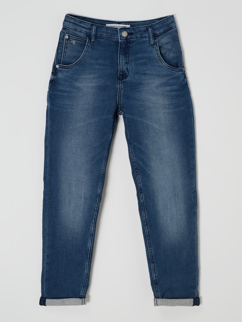 Barrel Leg Jeans mit Stretch-Anteil in jeans