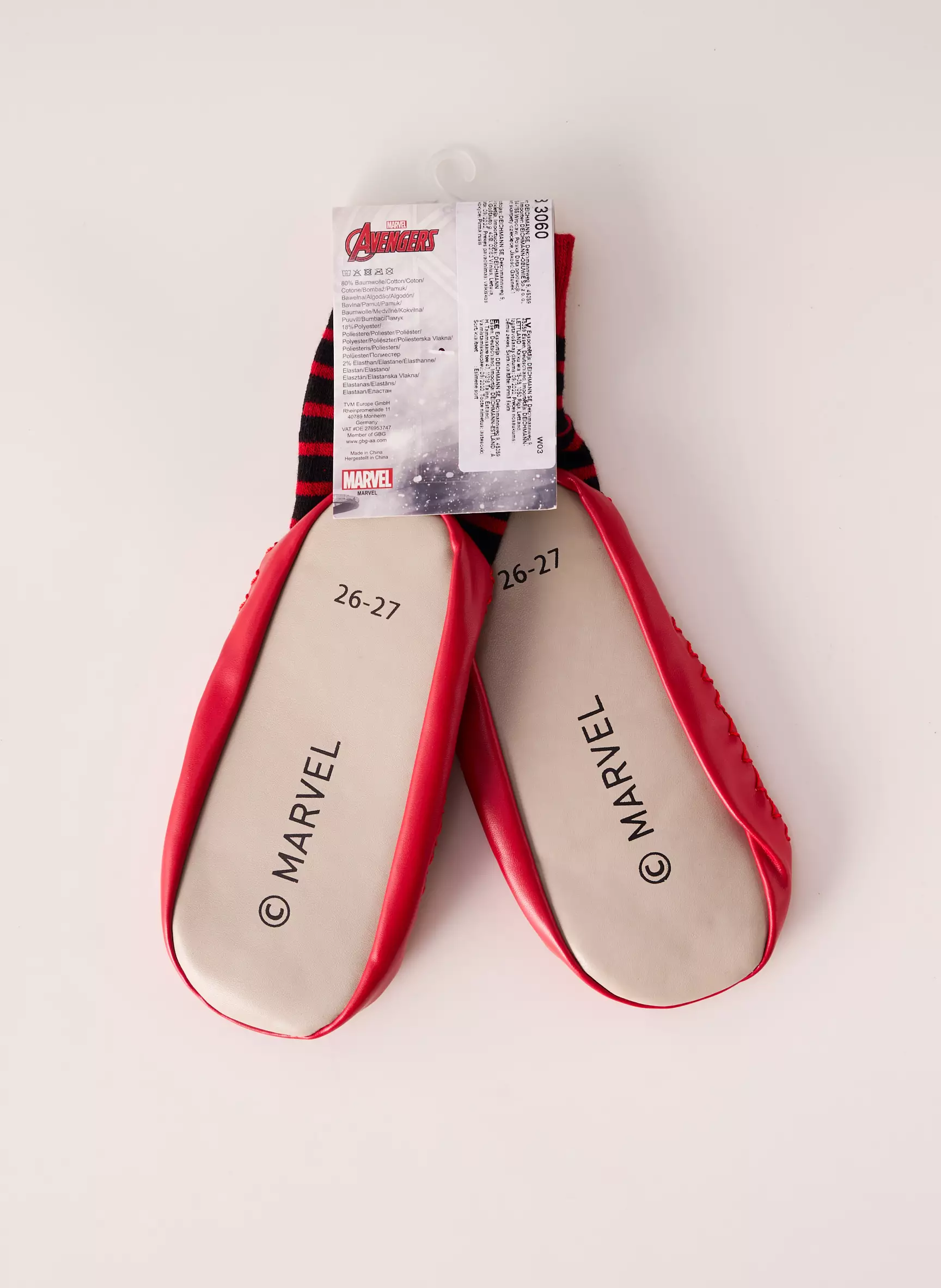 Marvel Chaussons Garcon couleur rouge