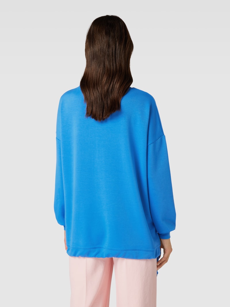 Sweatshirt mit Brusttasche Modell 'Banu' in blau