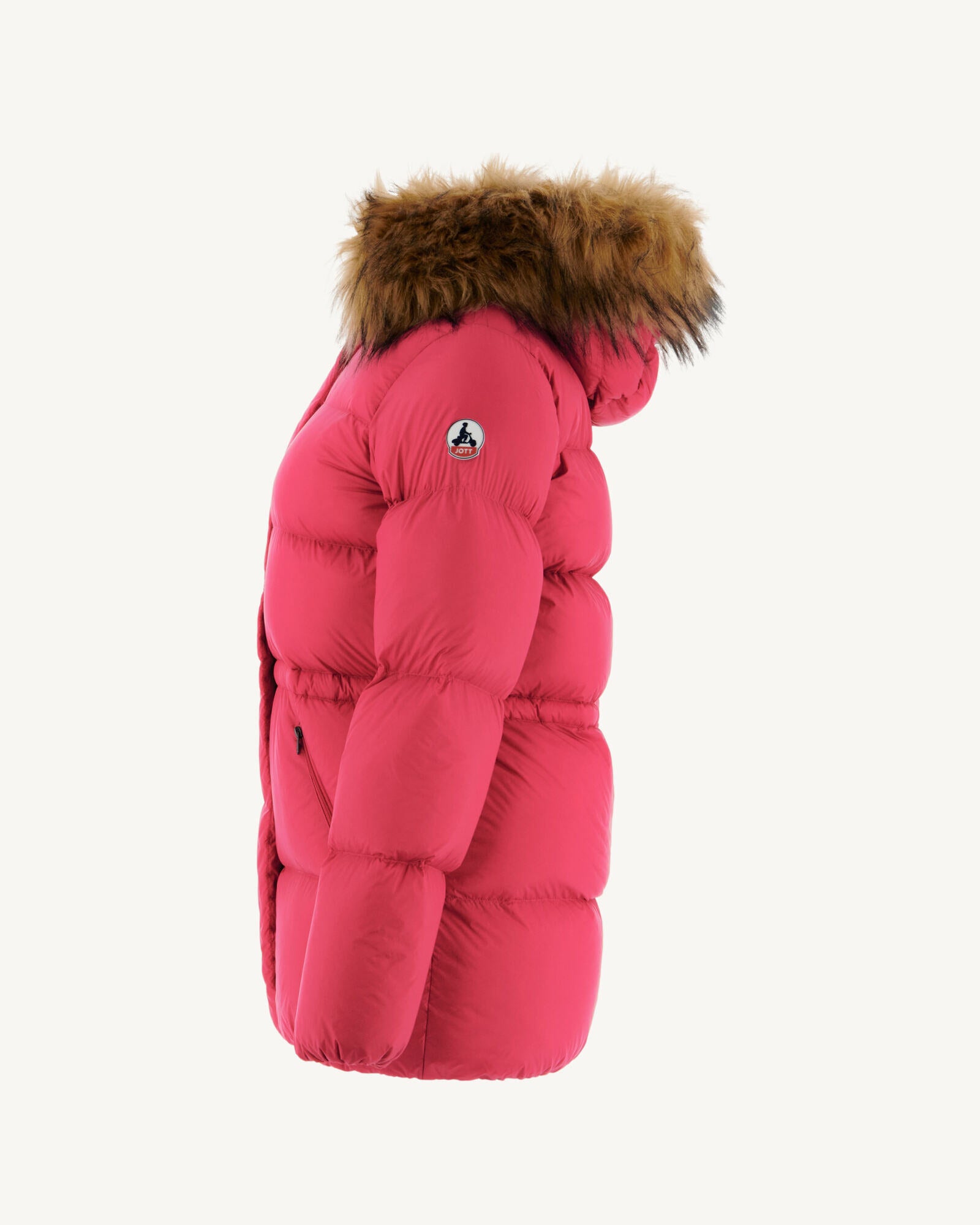 Doudoune à capuche Grand Froid Rose cerise Luxe 2.0