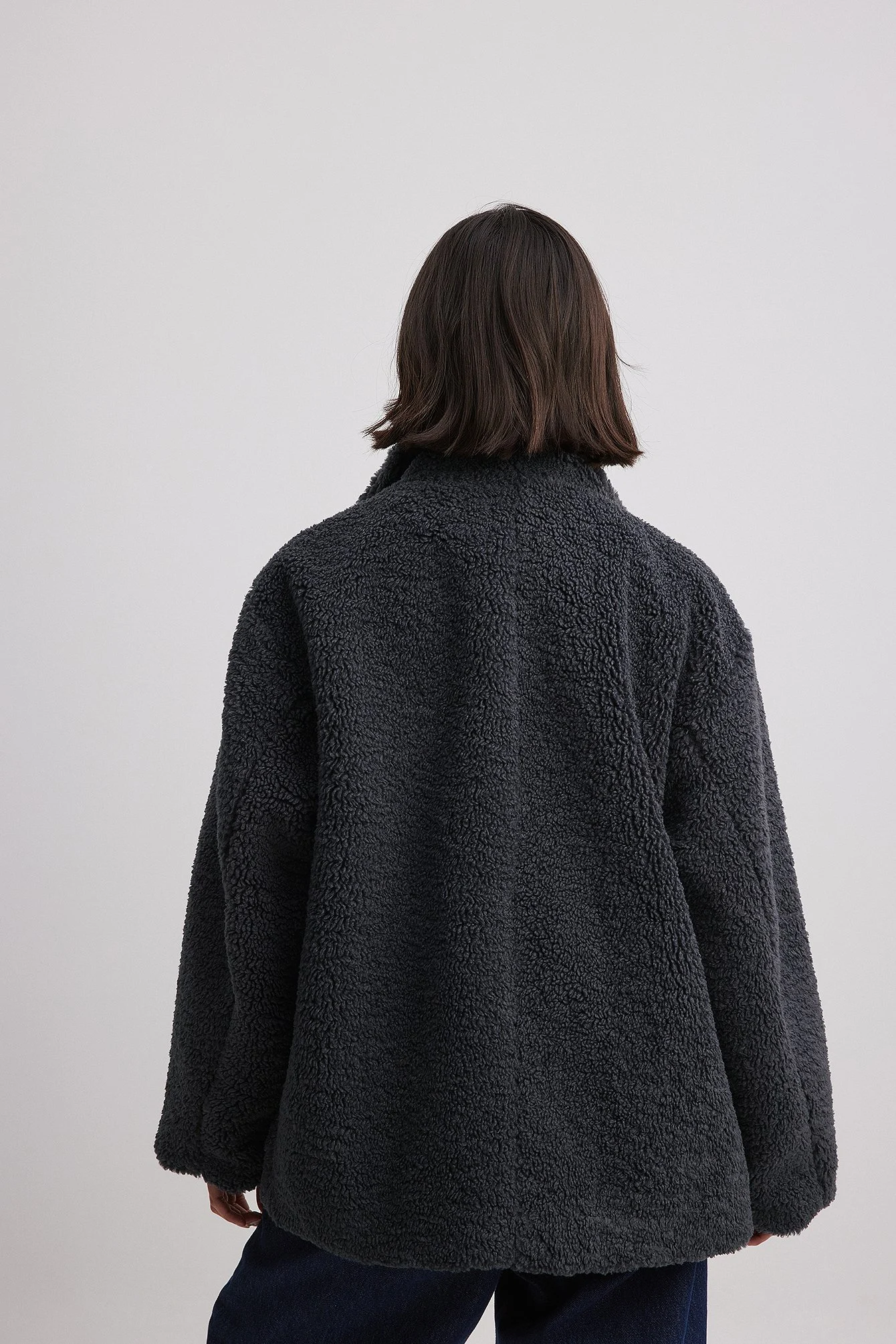 Oversized Teddy-Jacke