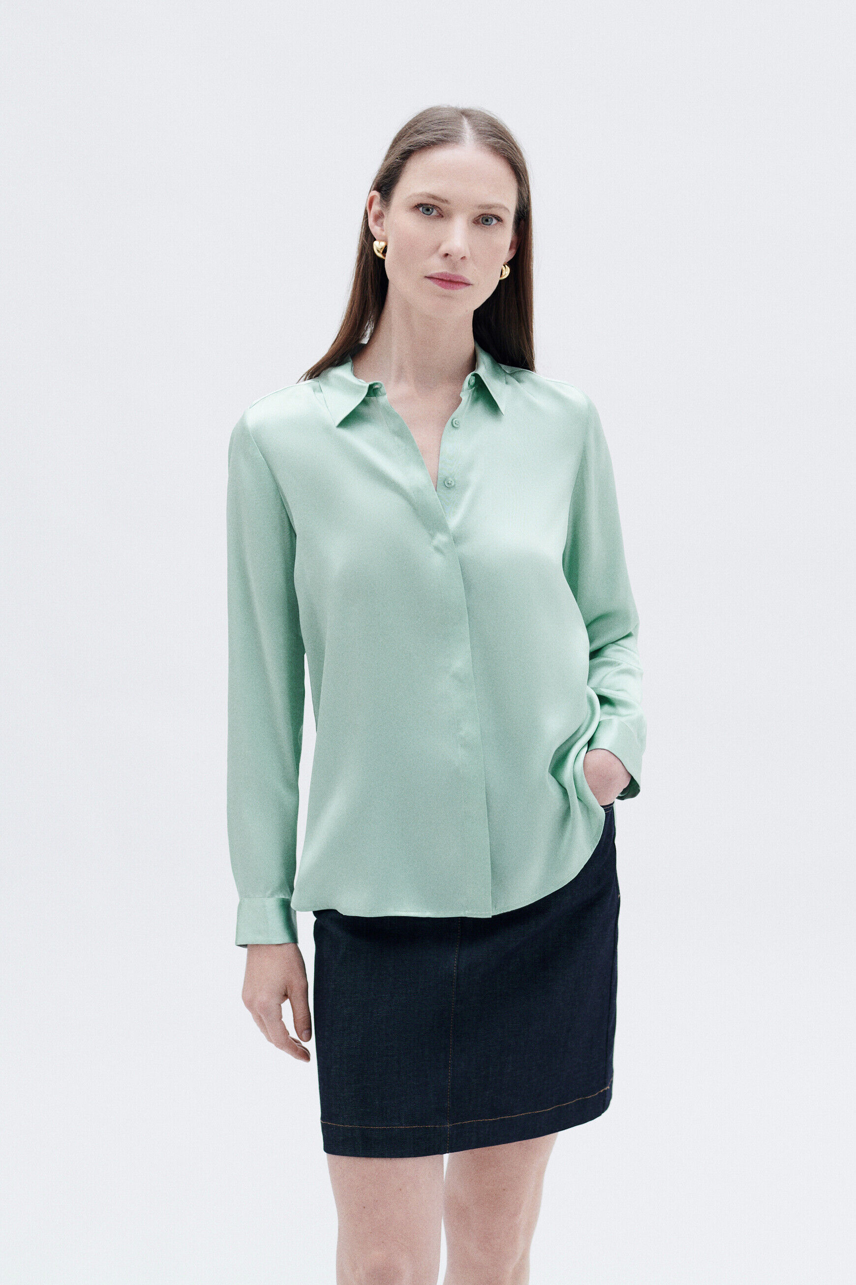 Chemise cjamie1 vert clair femme