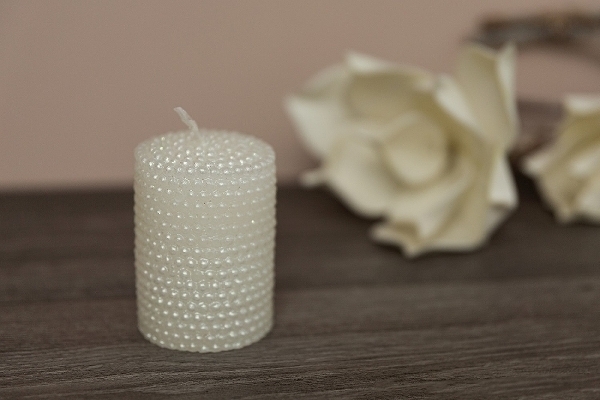 MyFlair Kerze Perlen Design - Klein