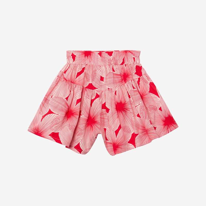 Jupe-short bébé fille pivoines rose Catimini