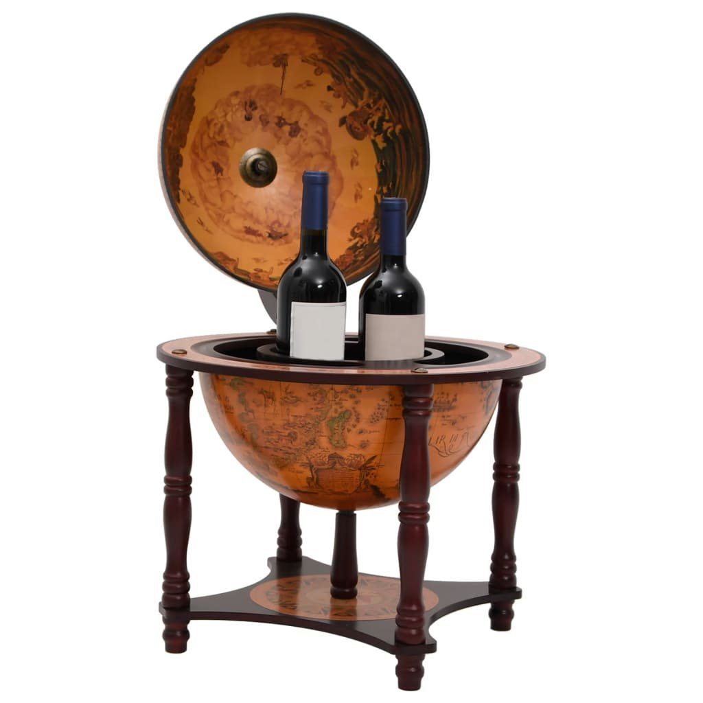 vidaXL Barschrank Globus-Bar Braun Massivholz Eukalyptus (1-St)