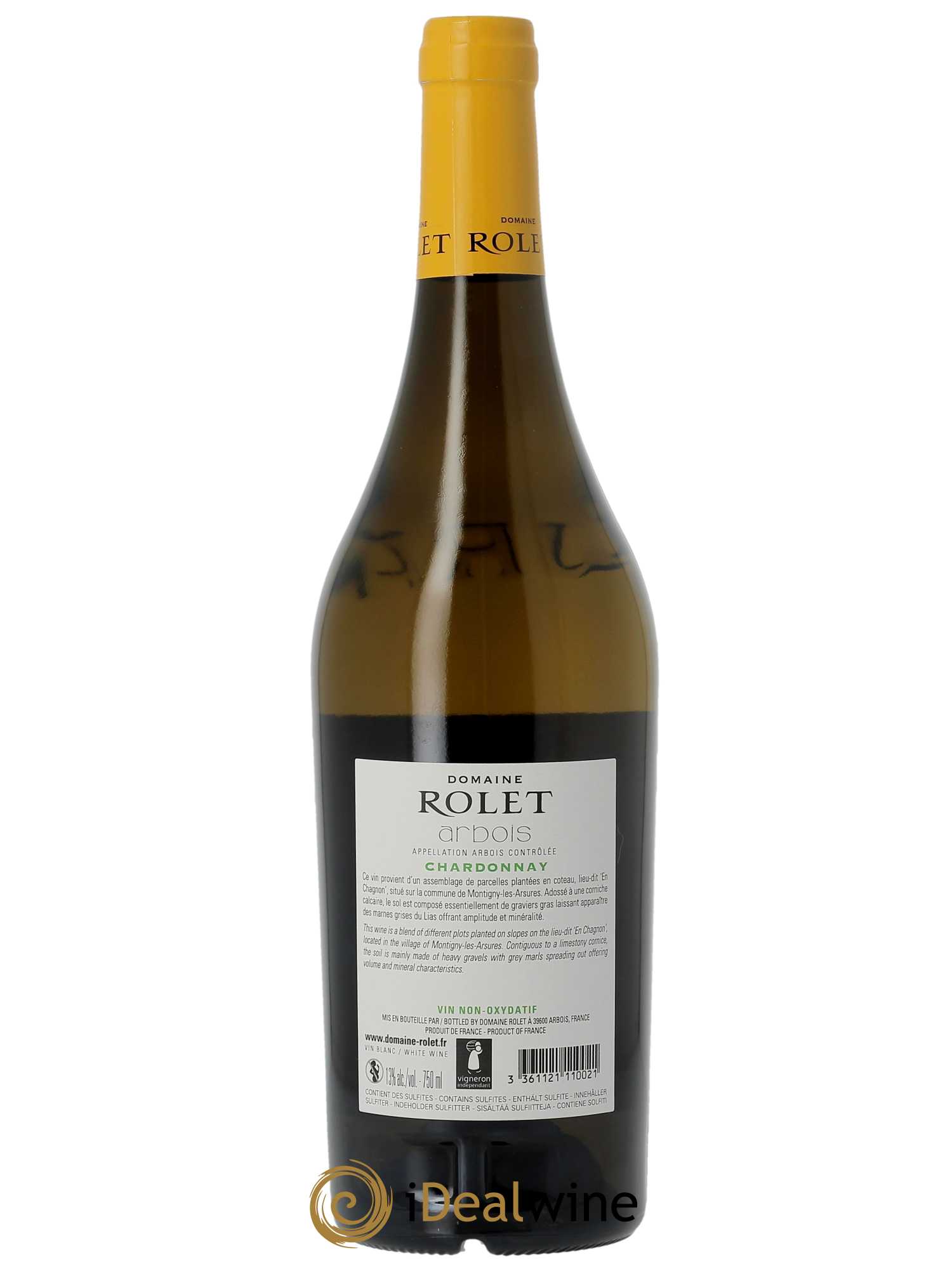 Arbois Chardonnay Domaine Rolet  2020 - Lot de 1 Bouteille