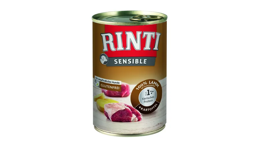 RINTI Hundenassfutter Sensible Lamm + Kartoffel 400 g