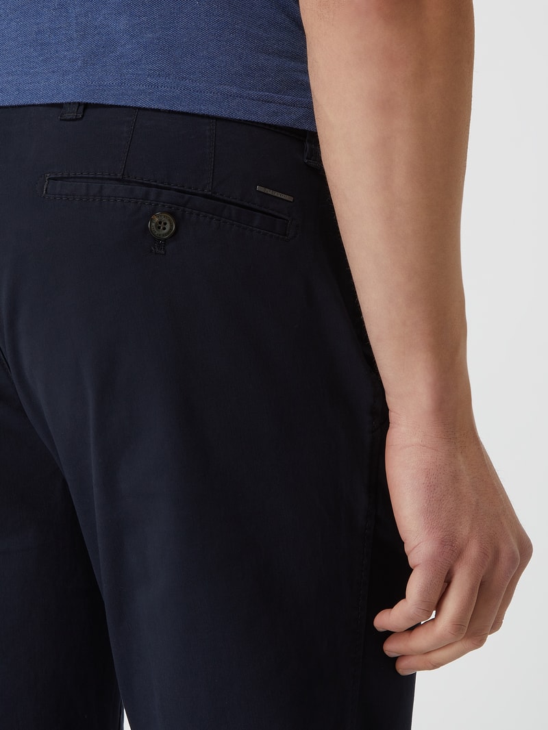 Chino mit Stretch-Anteil Modell 'Jim' in marineblau