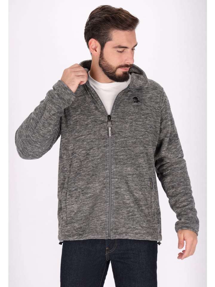 Schmuddelwedda Fleecejacke in Grau Melange günstig kaufen XL