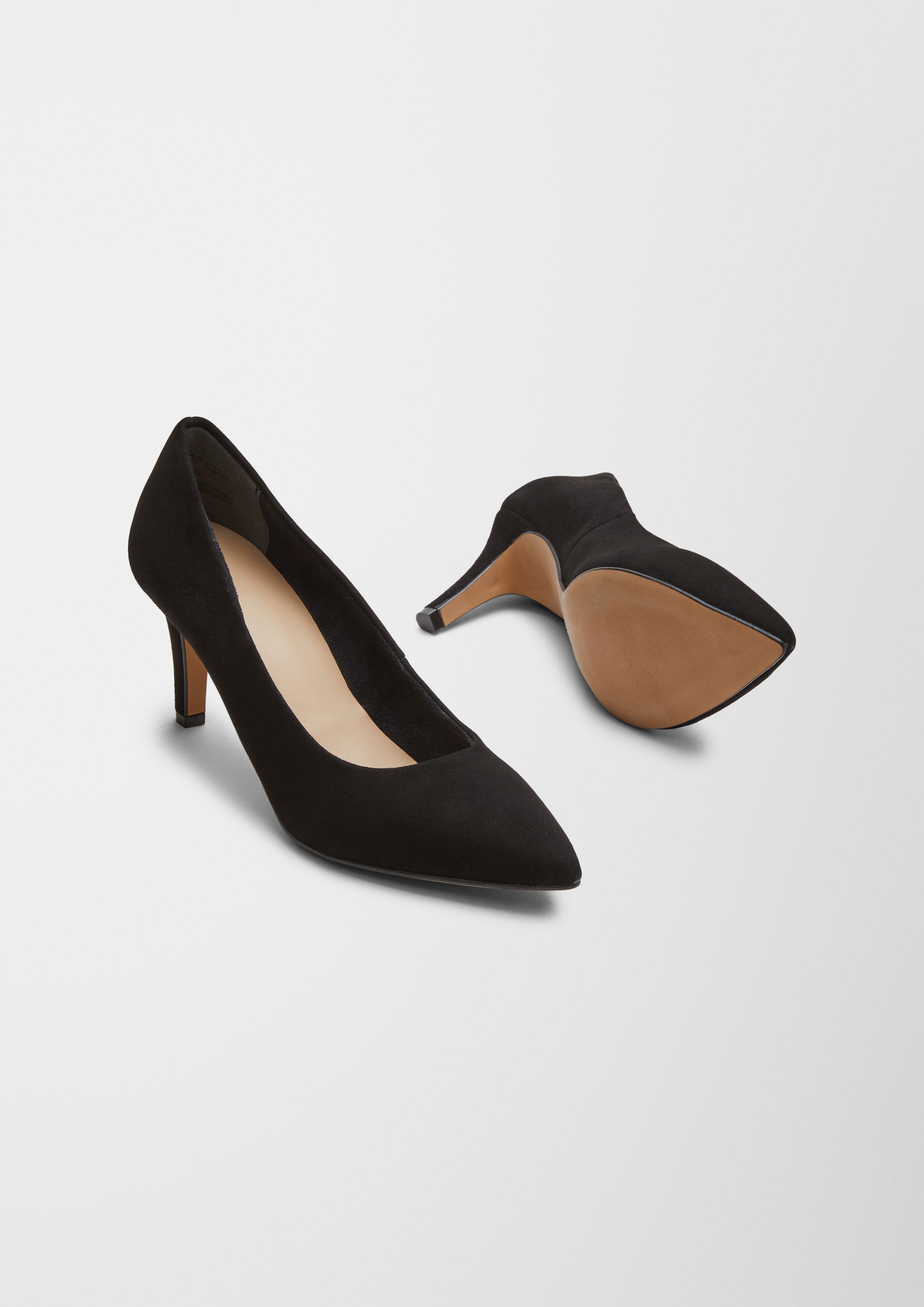 Spitze Veloursleder-Pumps  6006456-001