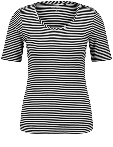 Geringeltes T-Shirt aus Baumwolle