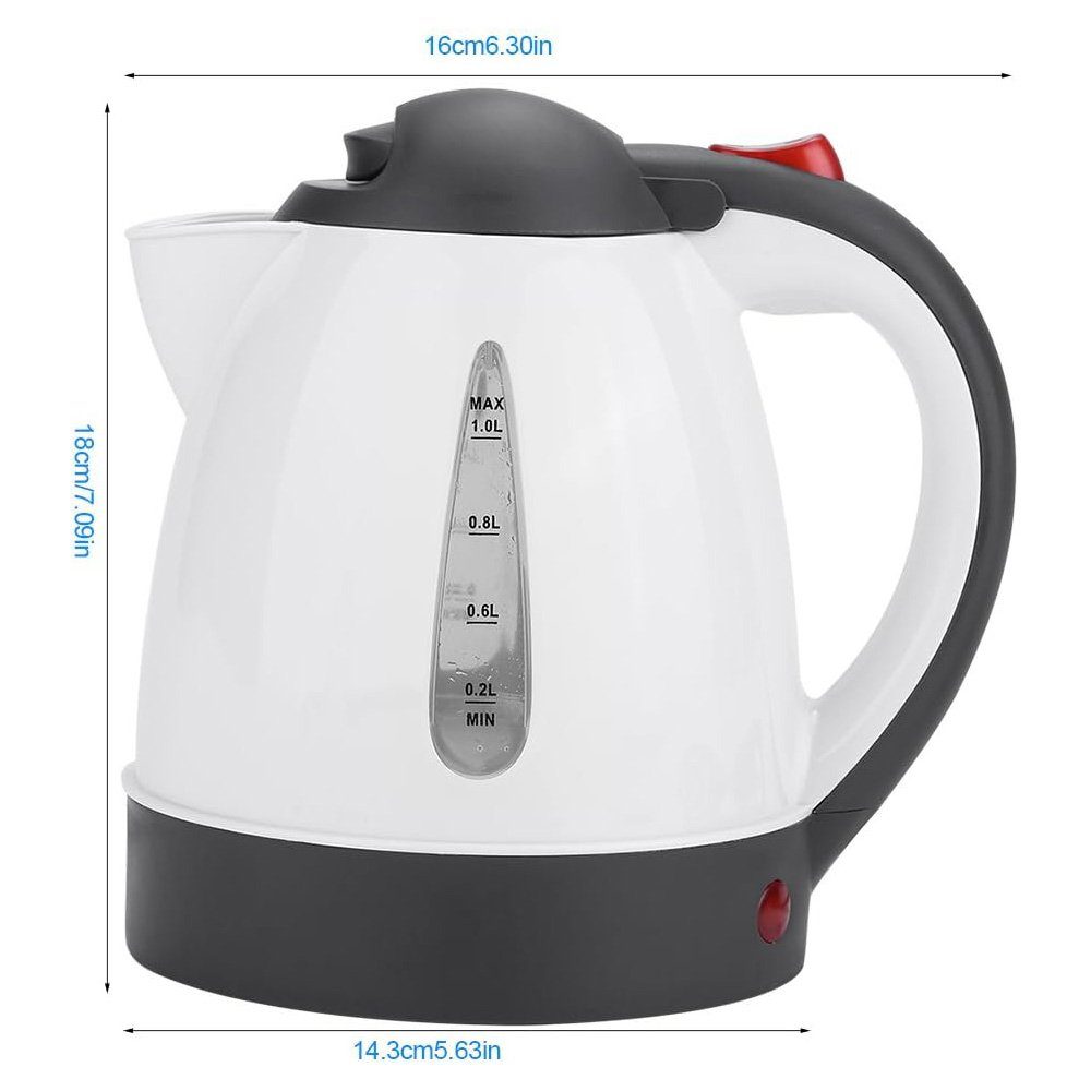 götäzer Wasserkessel Auto-Wasserkocher aus Edelstahl 304 (1000 ml, 12 V/24 V), Automatische Wärmeerhaltung, kann heißes Wasser, Kaffee, Tee machen