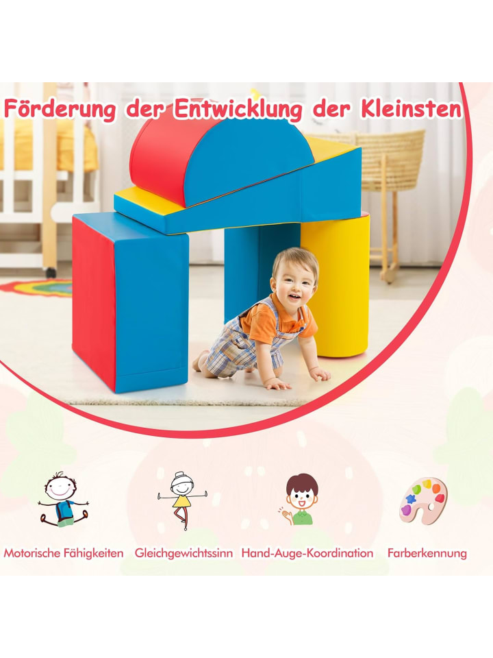 COSTWAY Schaumstoffbausteine 5 tlg. in Blau günstig kaufen onesize