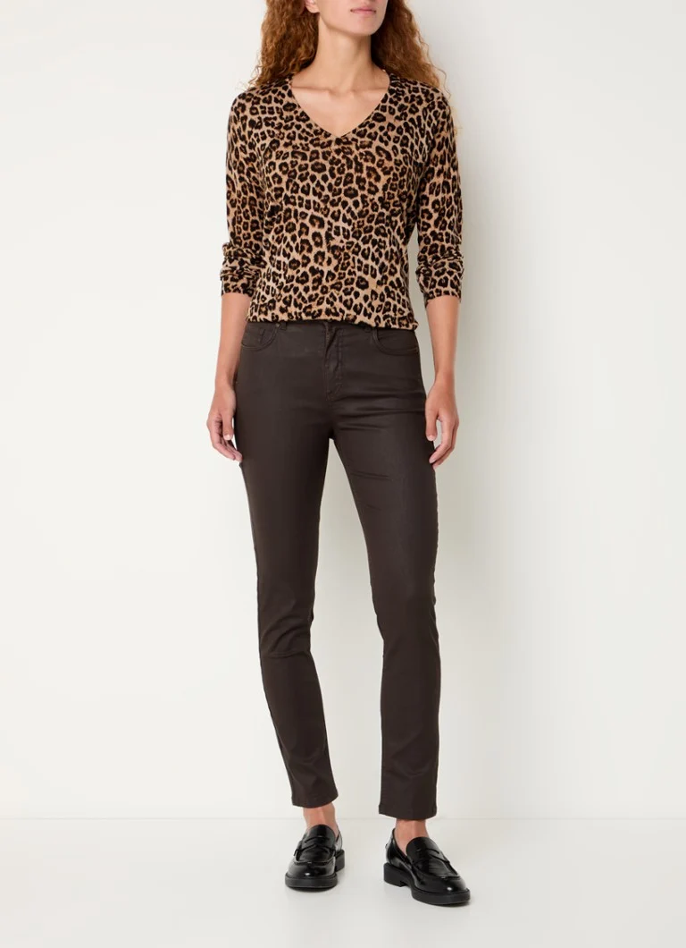 Maglione in lana pregiata con stampa leopardata Jinene di Gerard Darel