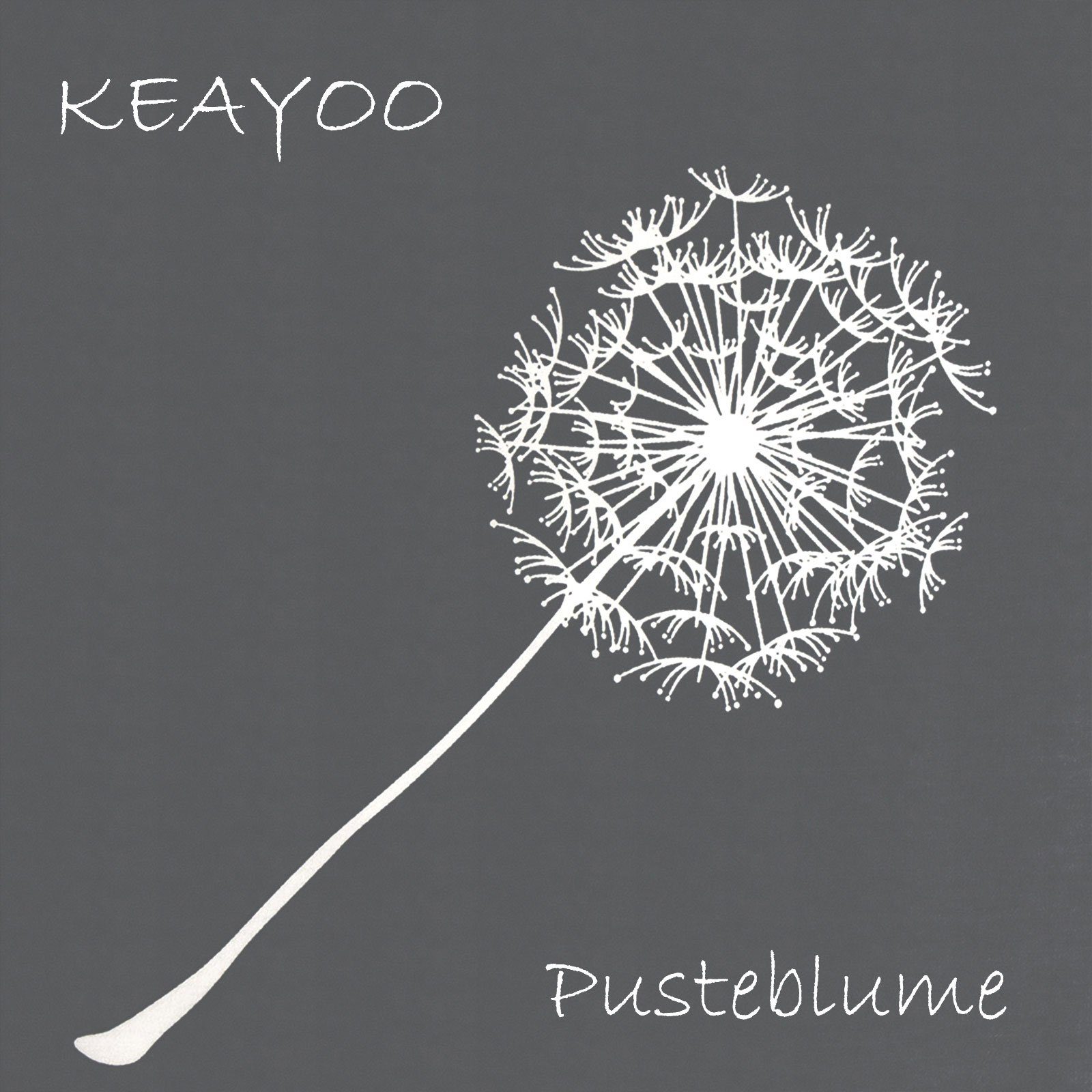 Bettwäsche QC, KEAYOO, Baumwolle, 2 teilig, Baumwolle mit Pusteblume Muster Mit Reißverschluss