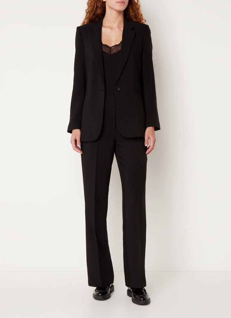 Expresso  Noos blazer met schoudervulling en stretch