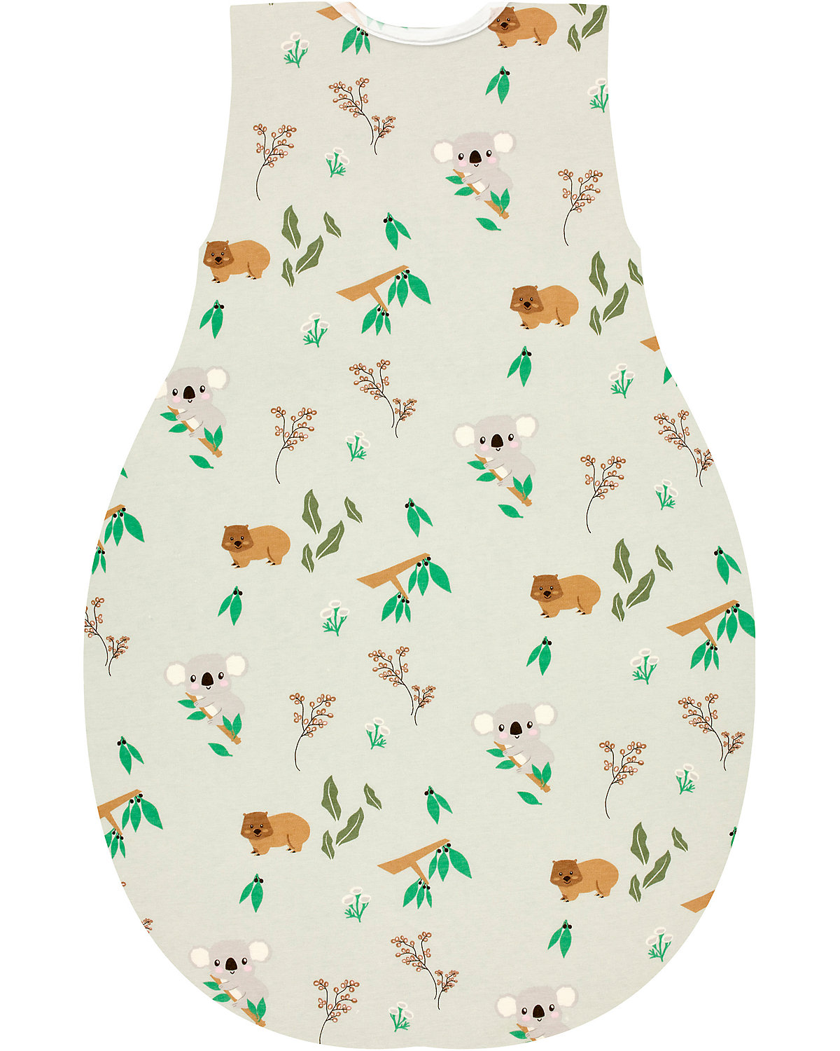 Kugelschlafsack Molton Sommer - TOG 0,5 - Koalas World, 90 cm