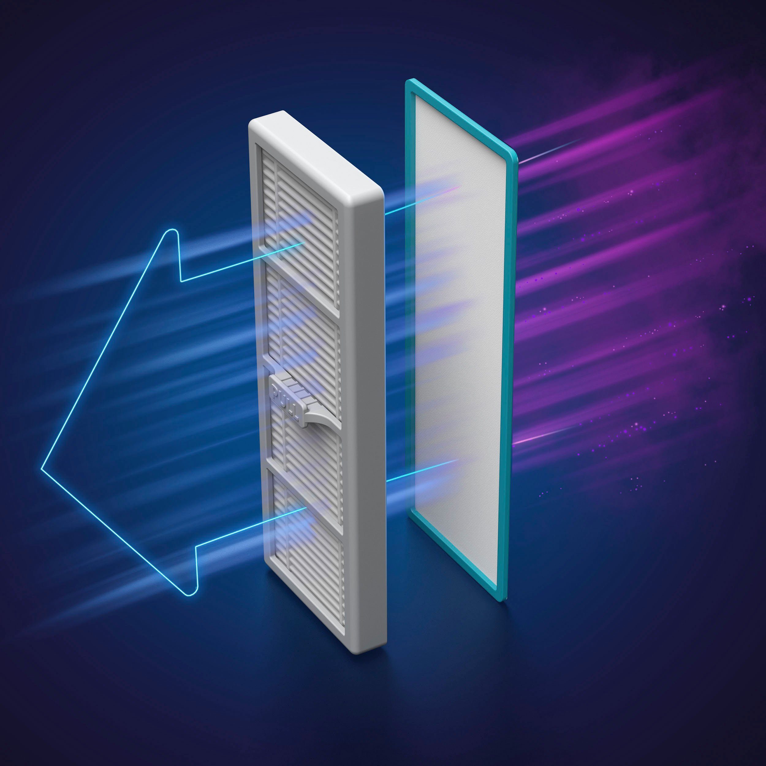 Philips Bodenwischer-Set XV1473/00 (Packung, 4-St), für Saugroboter XU7000/01, XU7100/01 mit 2x Filter, 1x Seitenbürsten