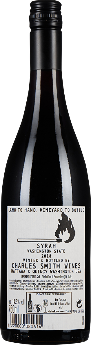 Charles Smith Boom Boom Syrah Columbia Valley 2018