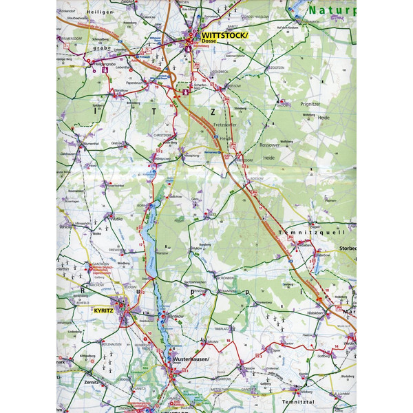 Sachsen-Anhalt Nord - Niedersachsen Ost. Großraum-Radtourenkarte 1 : 125 000 - Fahrradkarte