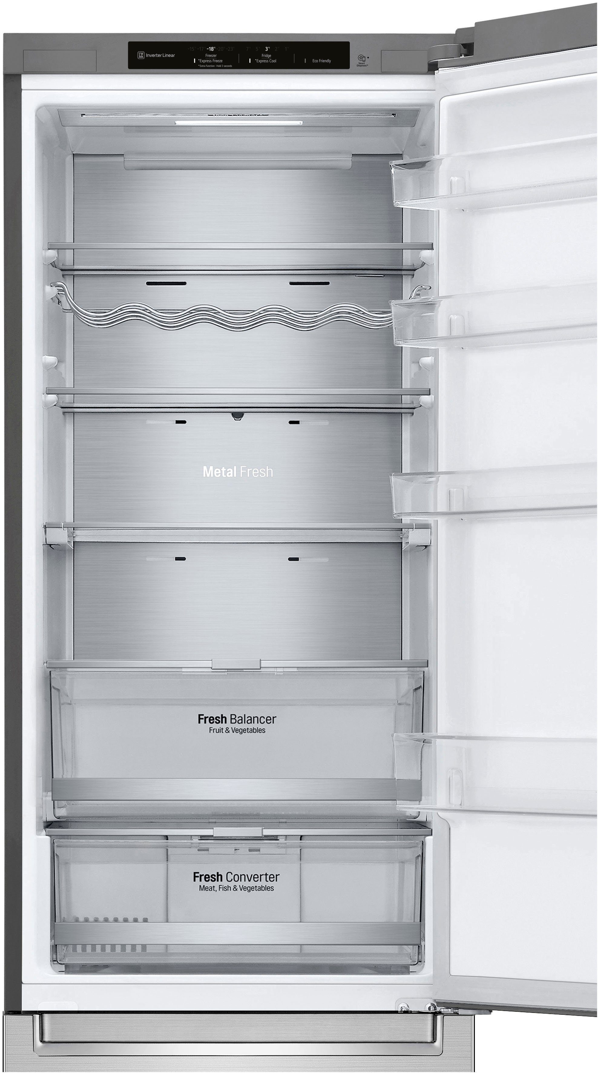 LG Kühl-/Gefrierkombination GBB92STBAP, 203 cm hoch, 59,5 cm breit