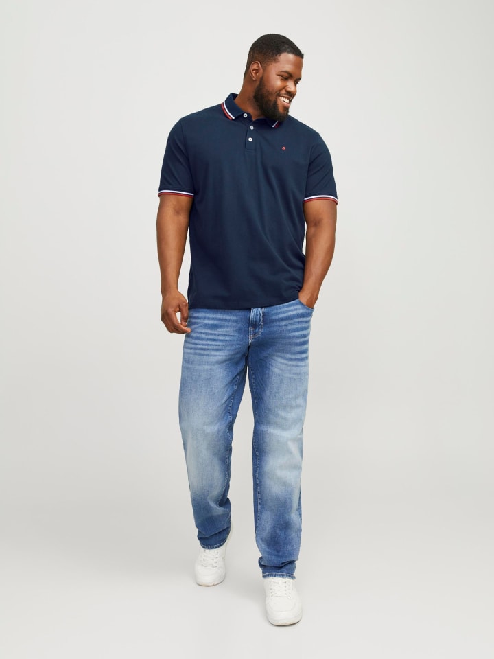 JACK & JONES PLUS Poloshirt in Navy Blazer 1 günstig kaufen