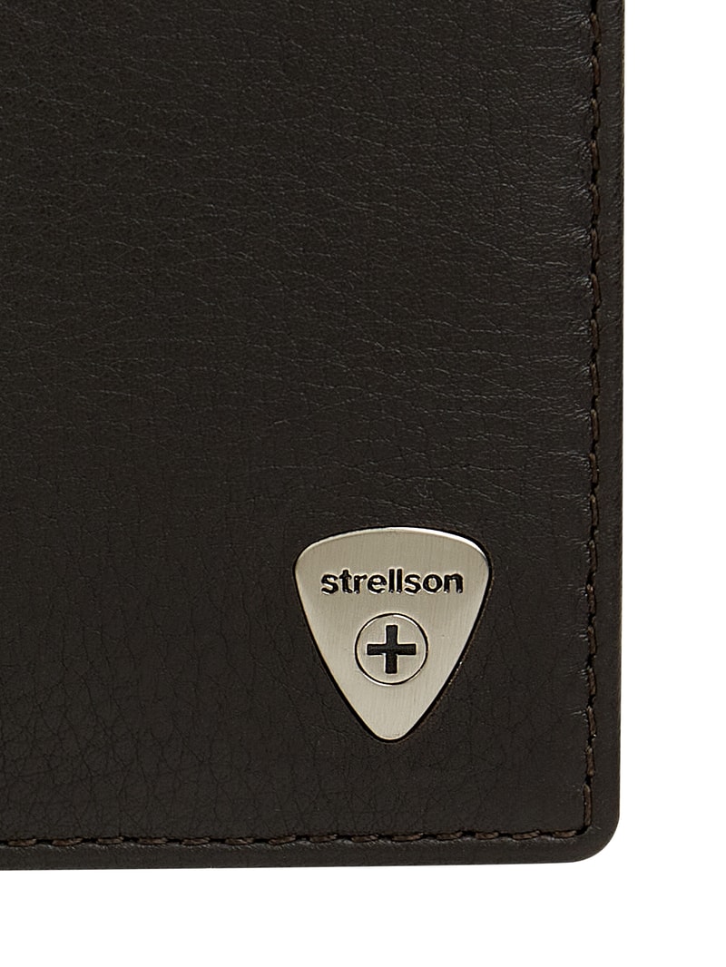 Geldbörse aus Leder Modell 'Harrison' - RFID-blocking in dunkelbraun