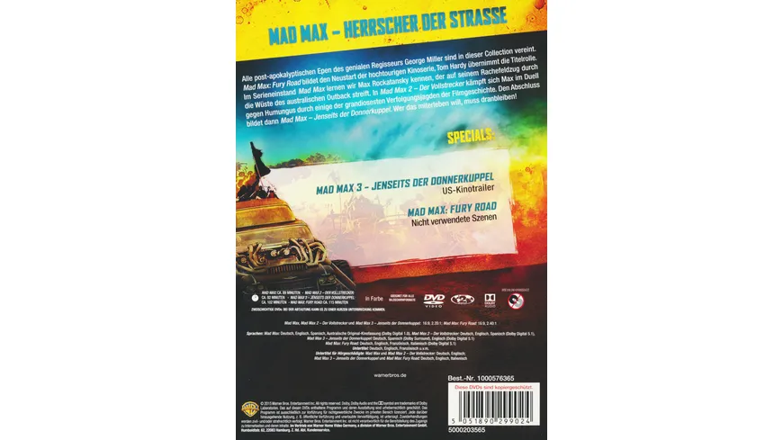 Mad Max - Collection  [4 DVDs]
