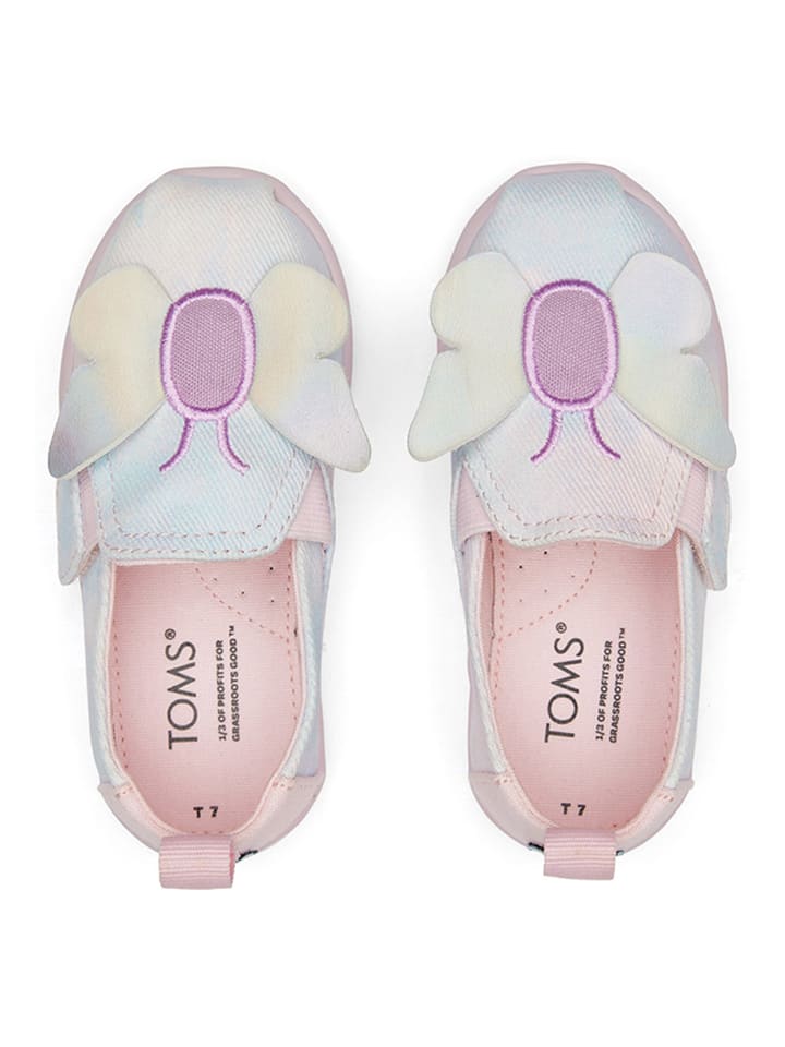 TOMS Slipper in Rosa/ Hellblau günstig kaufen