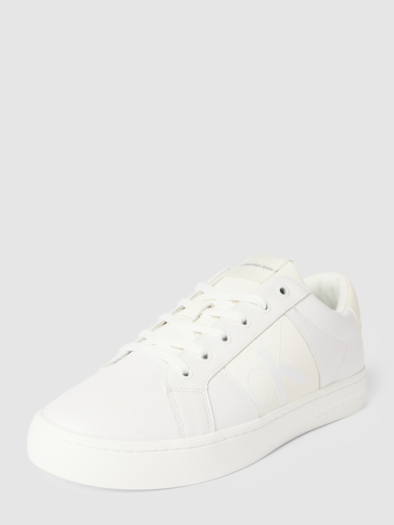 Sneaker mit Label-Detail Modell 'CLASSIC CUPSOLE' in offwhite