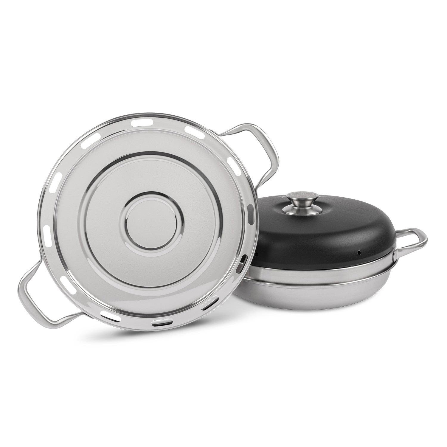 Petromax Backblech Camping Backofen + Backblech 4teiliges Set, Edelstahl