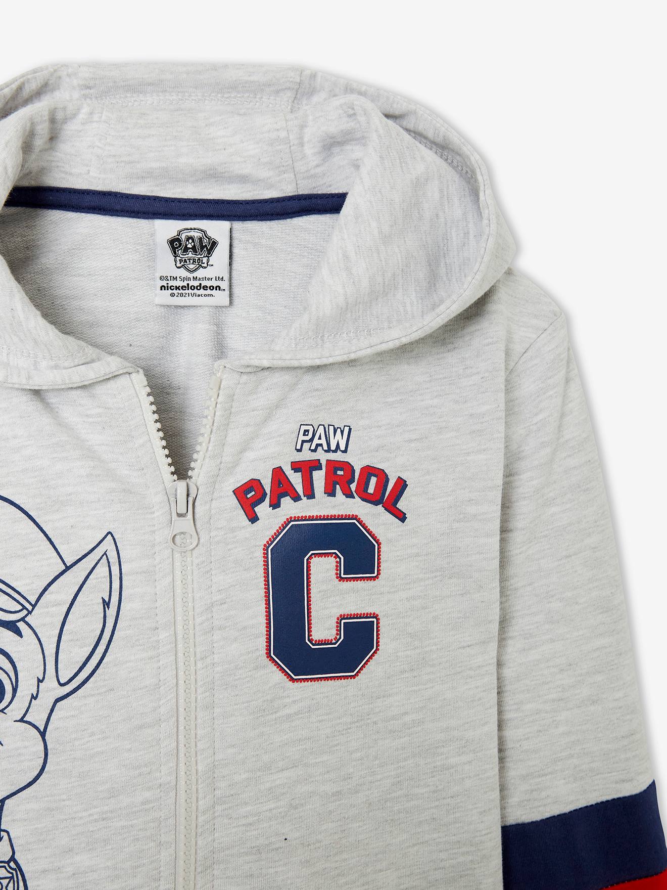 Gilet zippé garçon à capuche Pat Patrouille® gris chiné