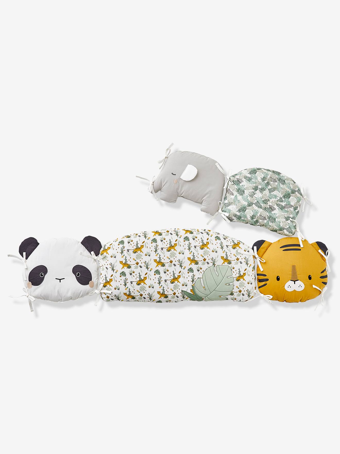 Vertbaudet Baby Bettumrandung / Polster für Laufgitter PANDAFREUNDE Oeko-Tex - mehrfarbig