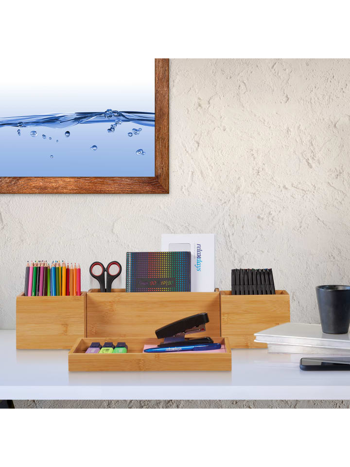 relaxdays Schreibtisch Organizer Set günstig kaufen onesize