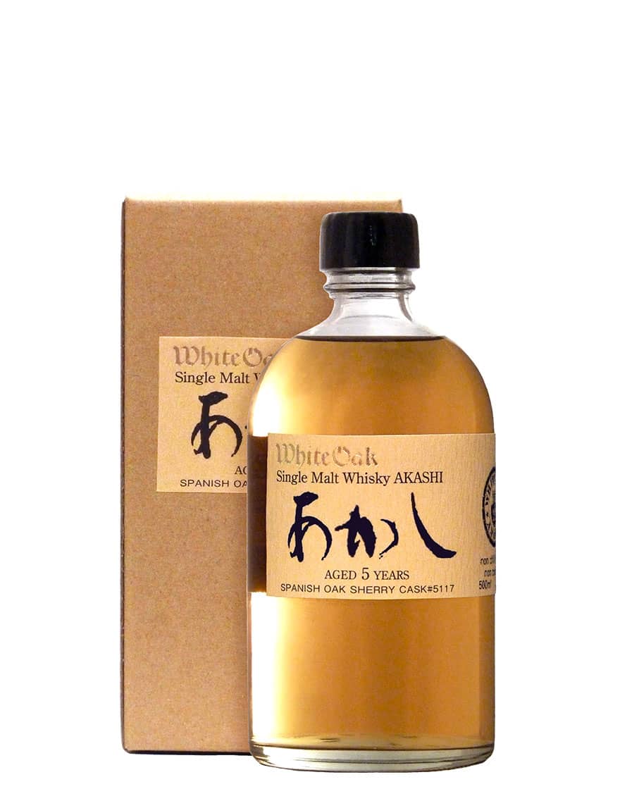 Single Malt Whisky 5 Years Old Akashi White Oak 500 ㎖, En Étui