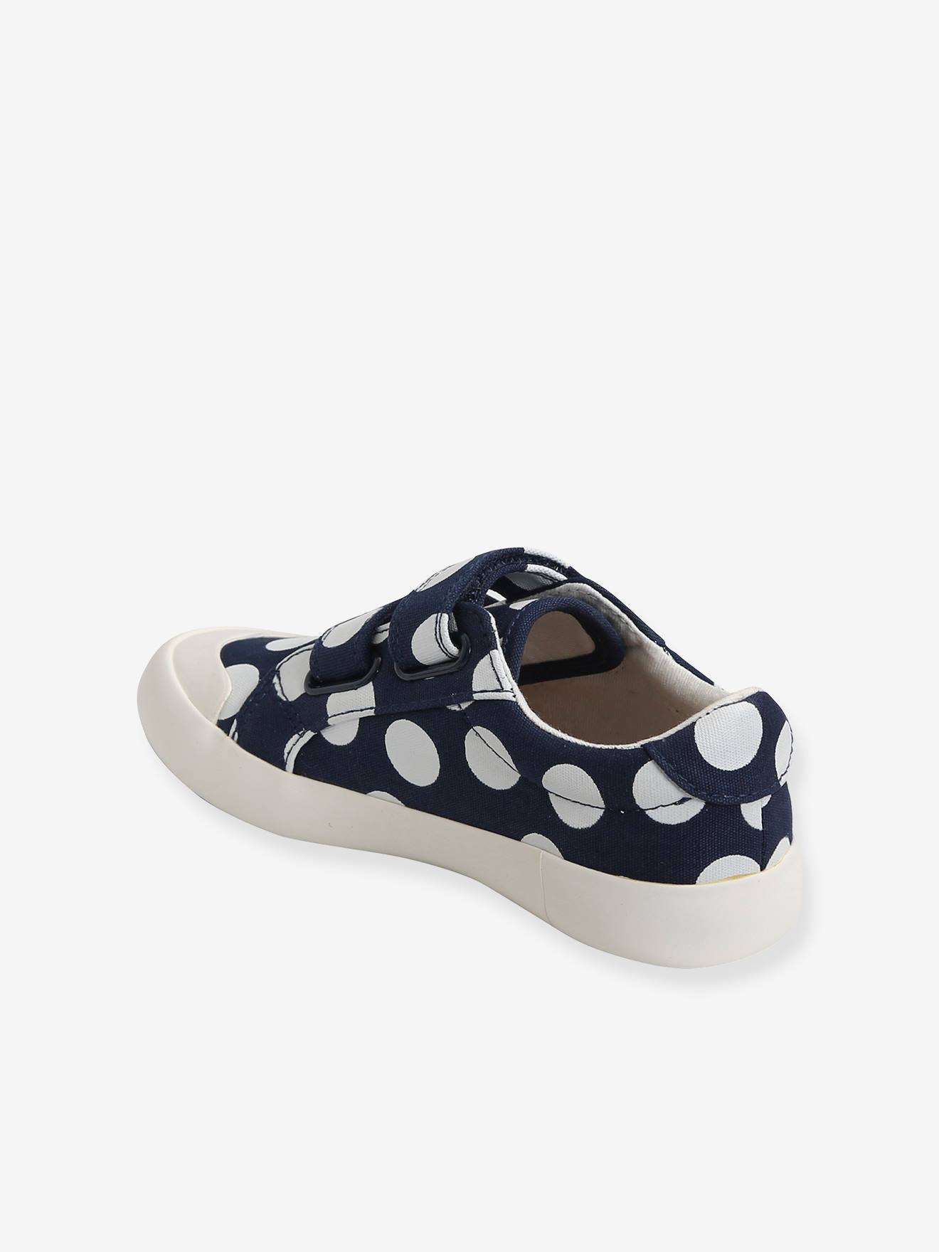 Baskets scratchées fille en toile aop fleuri