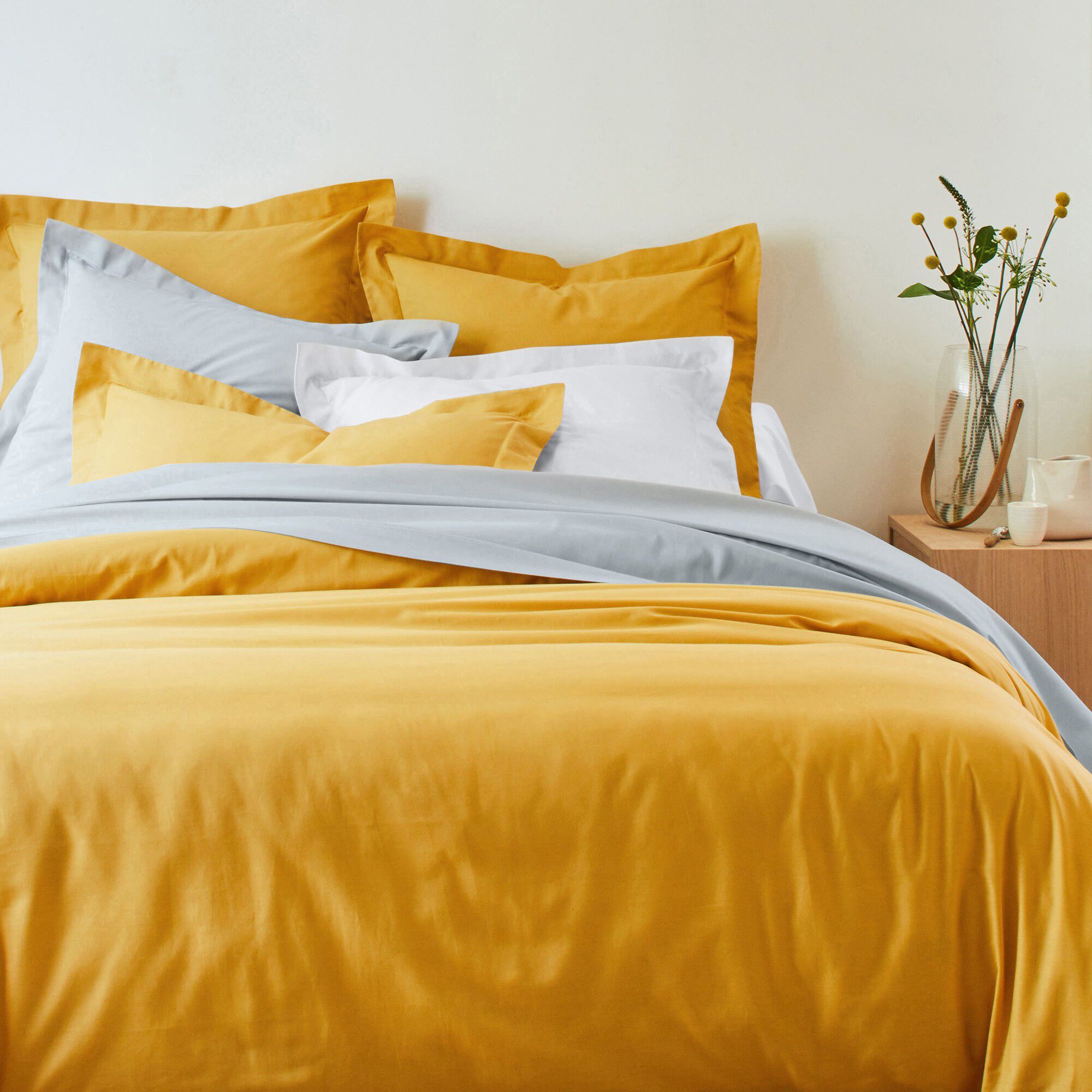 Linge de lit uni coton