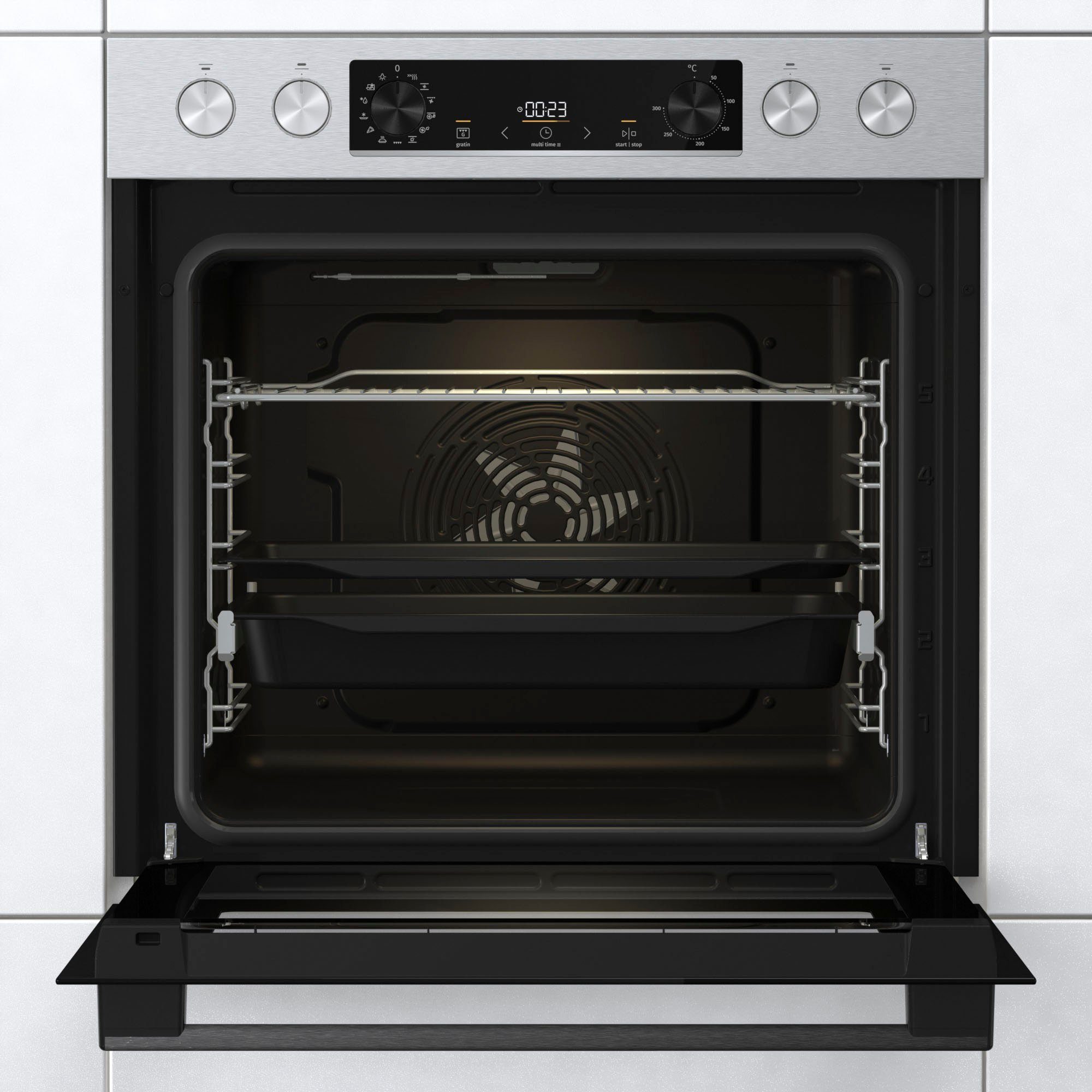 GORENJE Induktions Herd-Set Pacific Induktion 2021, mit 1-fach-Teleskopauszug, ecoClean Plus