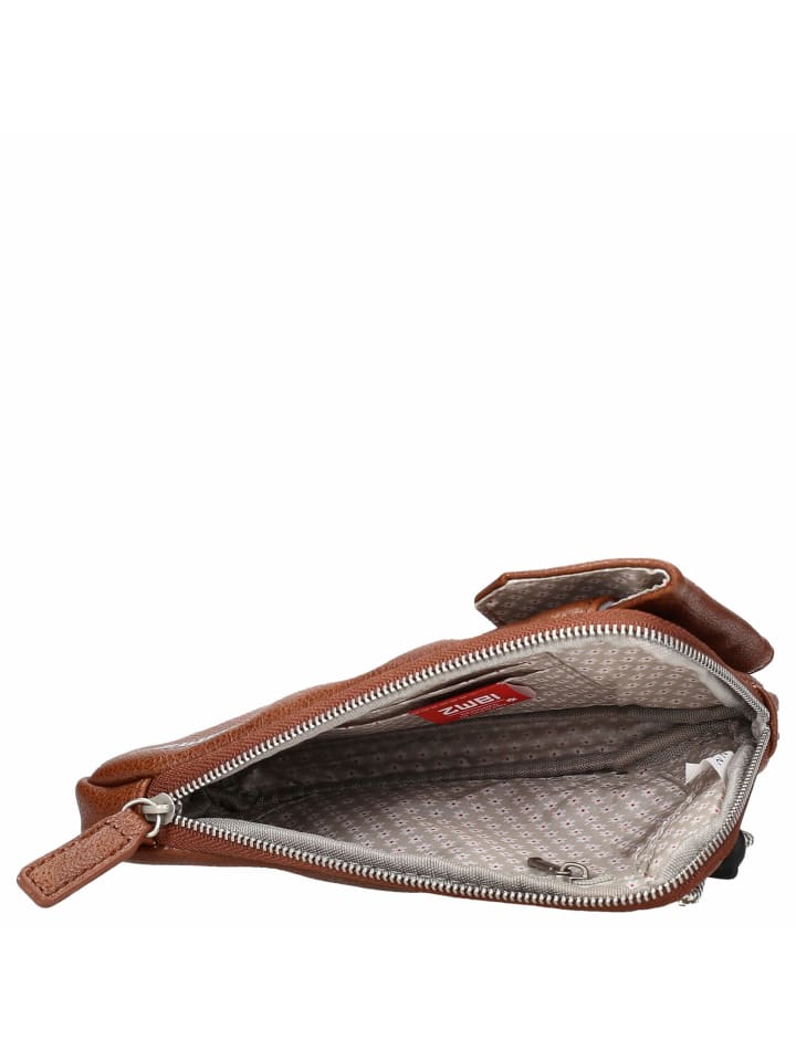Zwei Mademoiselle MP30 - Handytasche 19 cm (nubuk-cappuccino) in cognac günstig kaufen onesize