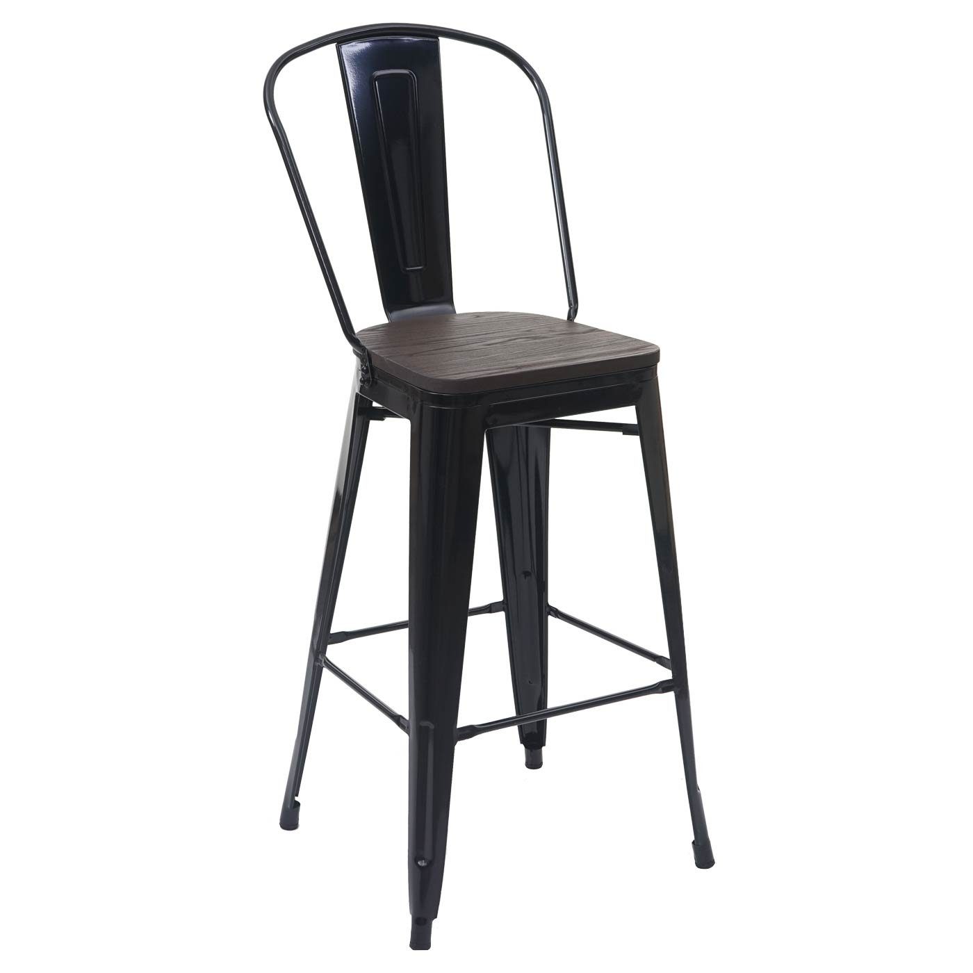 MCW Bartisch MCW-A73-Tisch-Set (Set, 3er), Set, Bodenschonende Gummifüße, Querstrebe sorgt für Stabilität
