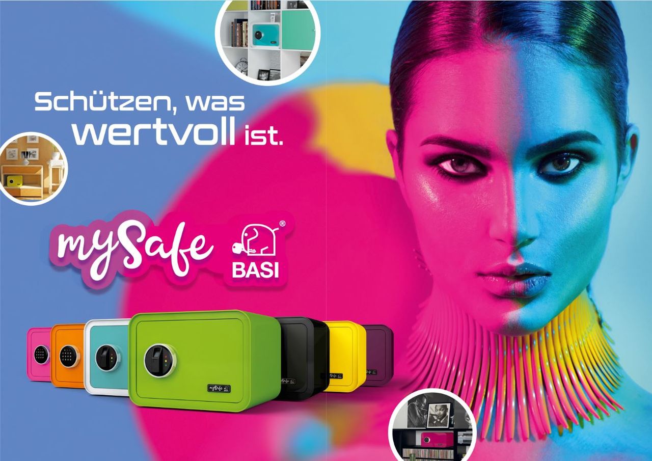 Basi mySafe 350 ZS mit Zahlenschloss, Blau-Weiß