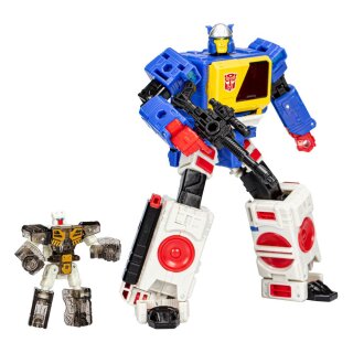 Transformers Generations Legacy Evolution Voyager Class Actionfigur - Twincast und Autobot Rewind