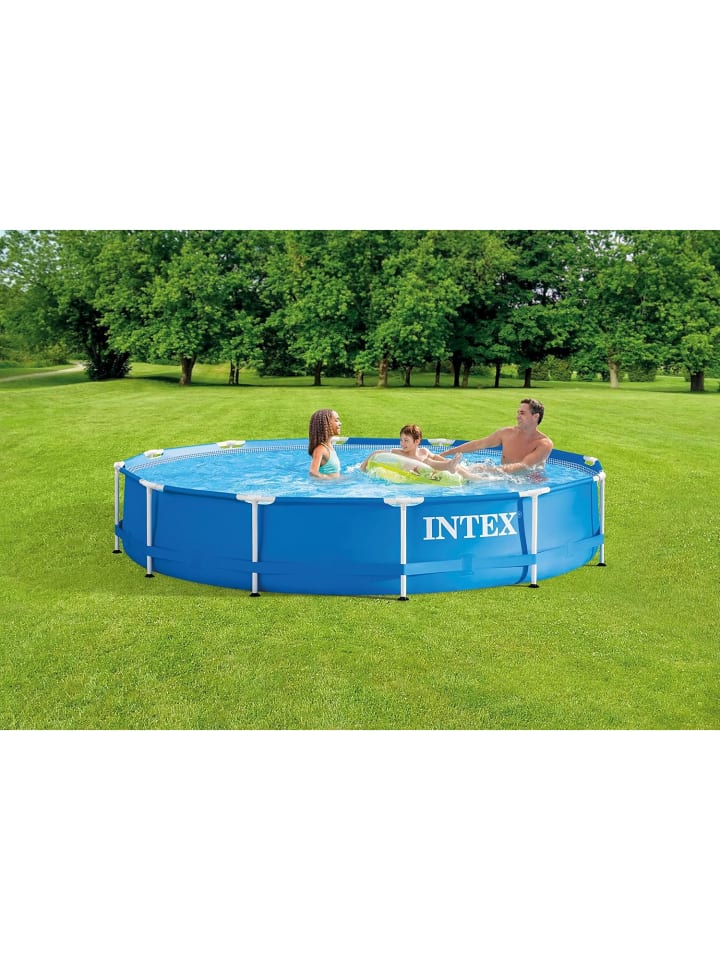 Intex Metal Frame Pool, 366x76cm inkl. Filterpumpe in blau günstig kaufen onesize