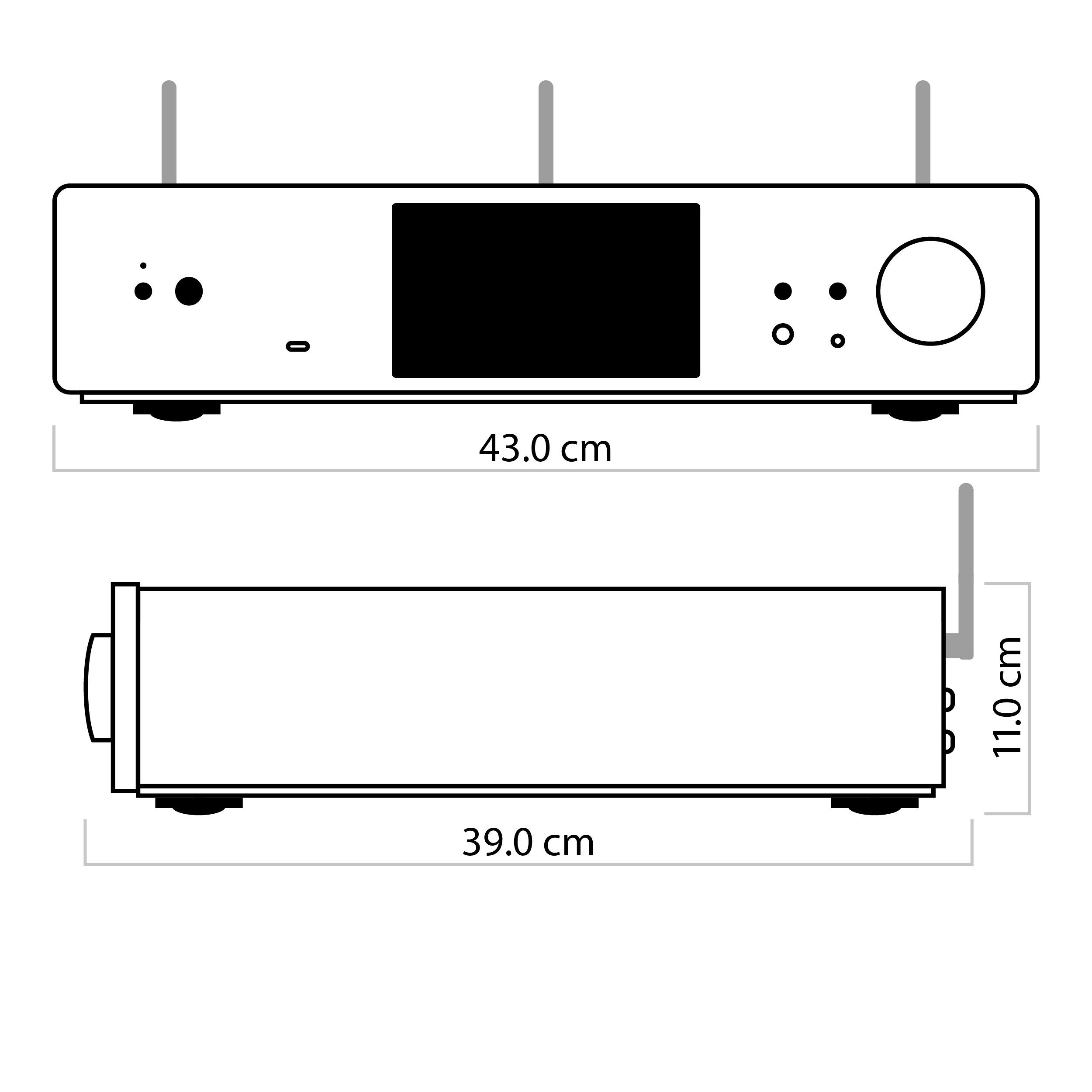 Nubert nuControl X Vorverstärker (Automatische Raumeinmessung XRC Advanced 7 Bänder, vollparametrisch, 10 – 80 000 Hz (0 / −0,5 dB)