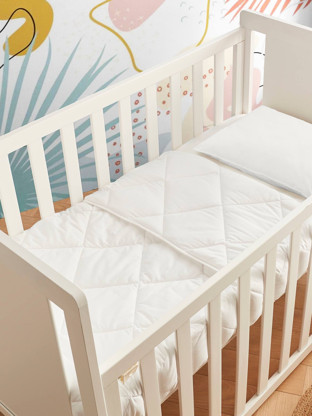 Dodo Bio-Kollektion: Leichte Kinder Bettdecke & Kopfkissen Mon P'tit DODO - weiß